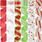 Red and Lime Green Christmas Ribbon Wired 2.5" Red Green Christmas Tree Ribbon Garland Red Green Wired Ribbon for Wreaths, Topper Bows, Gift Wrapping, Crafts (6 Rolls 36 Yards)